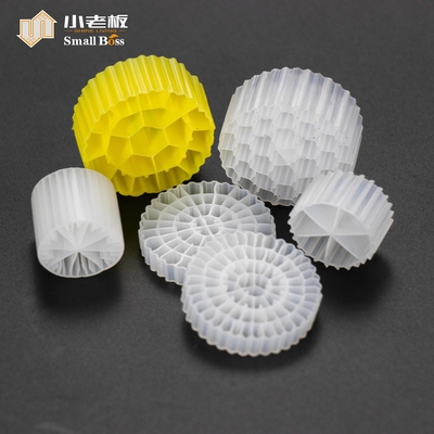 ซื้อ PE38 เบาะเคลื่อนไหว ระบบปฏิกิริยา Biofilm สีธรรมชาติสีขาว วินเจิร์น HDPE วัสดุ Mbbr ผู้รับ online manufacture