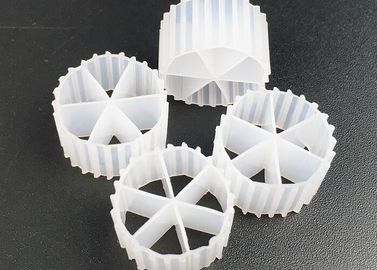 ซื้อ ขนาด 16 * 10 มิลลิเมตร MBBR Biocell Filter Media วินเจอร์น HDPE วัสดุและสีขาวสําหรับ RAS online manufacture