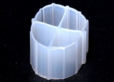 สื่อกรอง MBBR ขนาด 12*9 มิลลิเมตร ด้วยสีธรรมชาติ และวัสดุ HDPE ที่ลอย