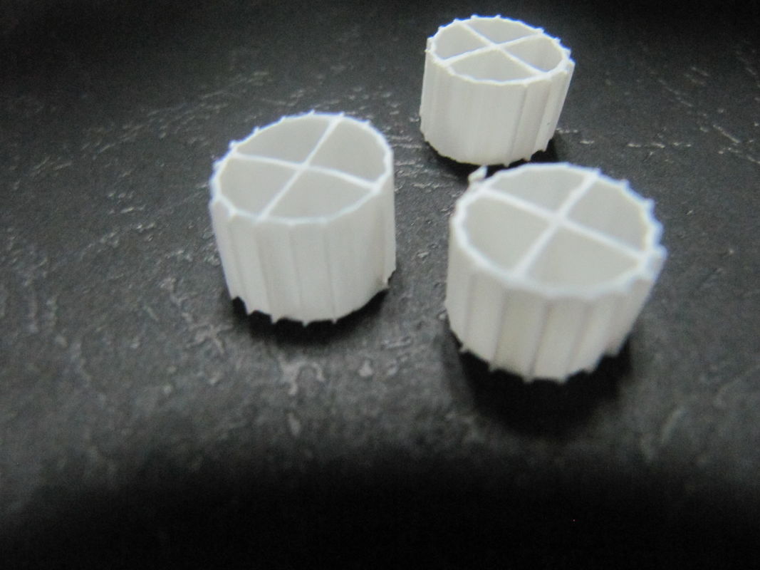 MBBR Bio Media K1 ที่ใช้สีขาวและวัสดุ HDPE