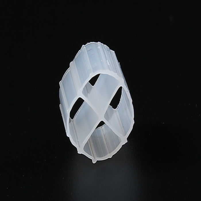 สื่อกรอง MBBR ขนาด 12*9 มิลลิเมตร ด้วยสีธรรมชาติ และวัสดุ HDPE ที่ลอย