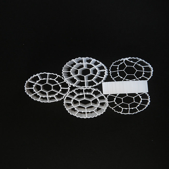 ขนาด 25mm X 10mm สารพัดพลาสติกสื่อเพศหญิง HDPE วัสดุ MBBR Bioballs