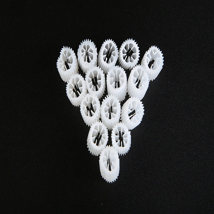 MBBR HIPS วัสดุพลาสติกสื่อกรองขนาด 5mm X 10mm และสีขาว