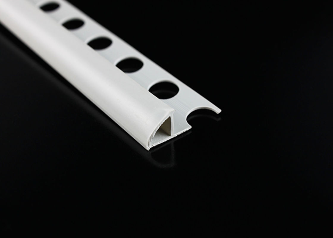 PVC Tile Trim ข้างนอกมุมข้อมือ 6 มม ความสูง มุมคุ้มกัน กันสนิม