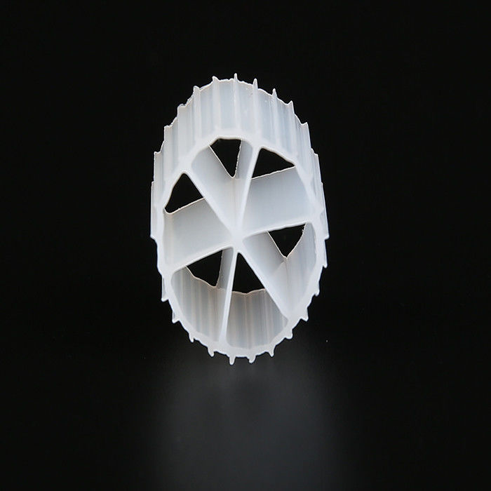 ขนาด 16 * 10 มิลลิเมตร MBBR Biocell Filter Media วินเจอร์น HDPE วัสดุและสีขาวสําหรับ RAS