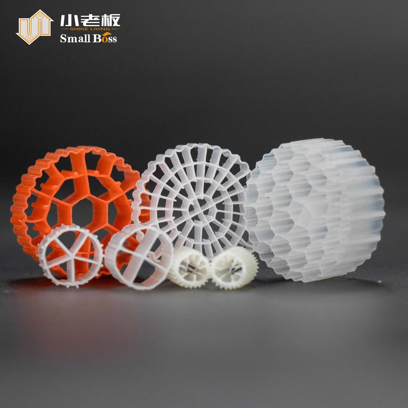 PE38 HDPE พลาสติก Mbbr สื่อกรองชีวภาพสําหรับการบําบัดน้ํา