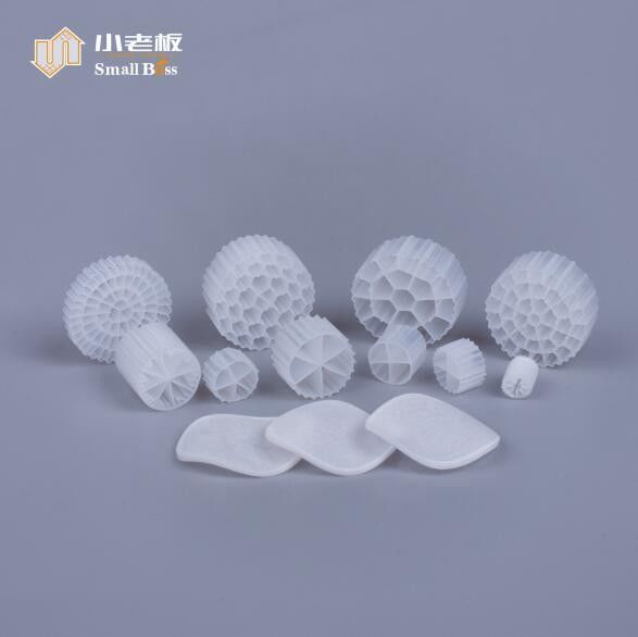107kgs/cbm Mbbr Biofilter Media Membrane Biofilm Reactor สําหรับสื่อชีววิทยา
