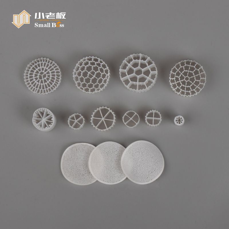 ขาว 25 * 10 มิลลิเมตร Fab Bio Filer สื่อ 800m2/m3 Ifas กระบวนการ Wwtp A/o