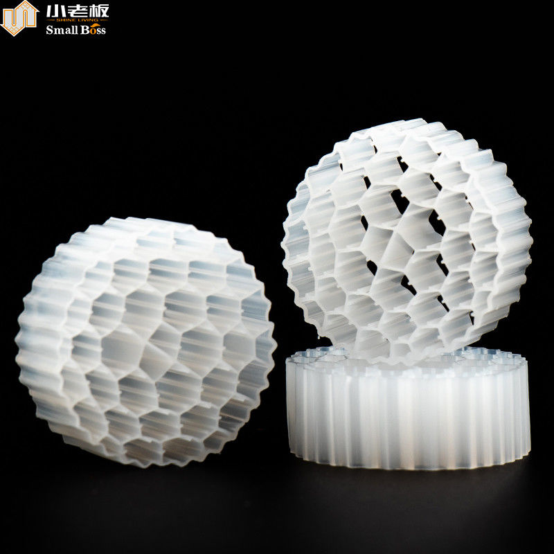 Mbbr Aquarium K1 K3 K5 Kaldnes Pond บิโอมีเดียฟิลเตอร์สําหรับการบําบัดน้ําเสีย / ขยะ