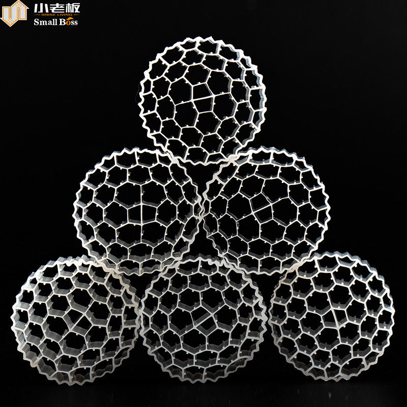 Mbbr Aquarium K1 K3 K5 Kaldnes Pond บิโอมีเดียฟิลเตอร์สําหรับการบําบัดน้ําเสีย / ขยะ