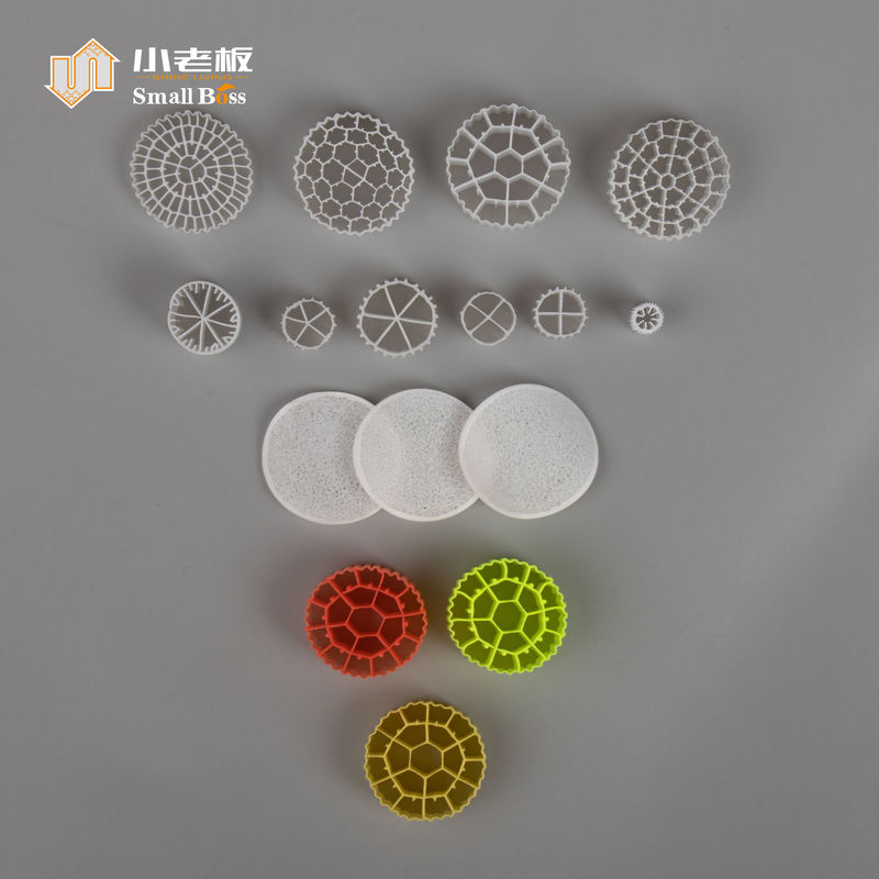 PE38 สื่อกรองพลาสติกมืออาชีพ วัสดุ HDPE วัสดุ Aquarium Bio Media