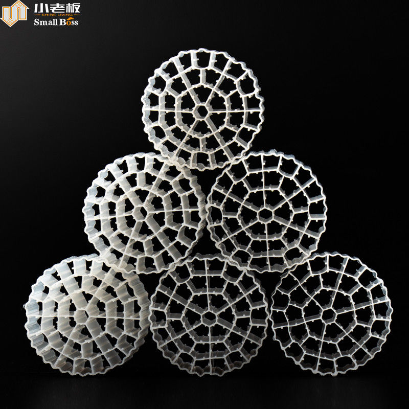 พื้นผิวเฉพาะขนาดใหญ่ PE37 สื่อกรองลอยสําหรับการบําบัดน้ําเสีย