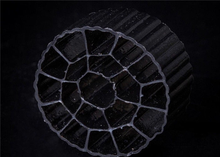 25mm x 12mm สีสัน MBBR สื่อกรอง HDPE วัสดุ PE06 Bio Media