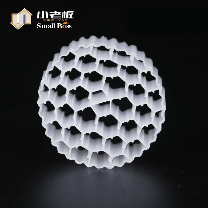 พลาสติก PE38 วัสดุ พลาสติก Biofilter สื่อ MBBR Biocarrier สําหรับการบําบัดน้ําเสีย