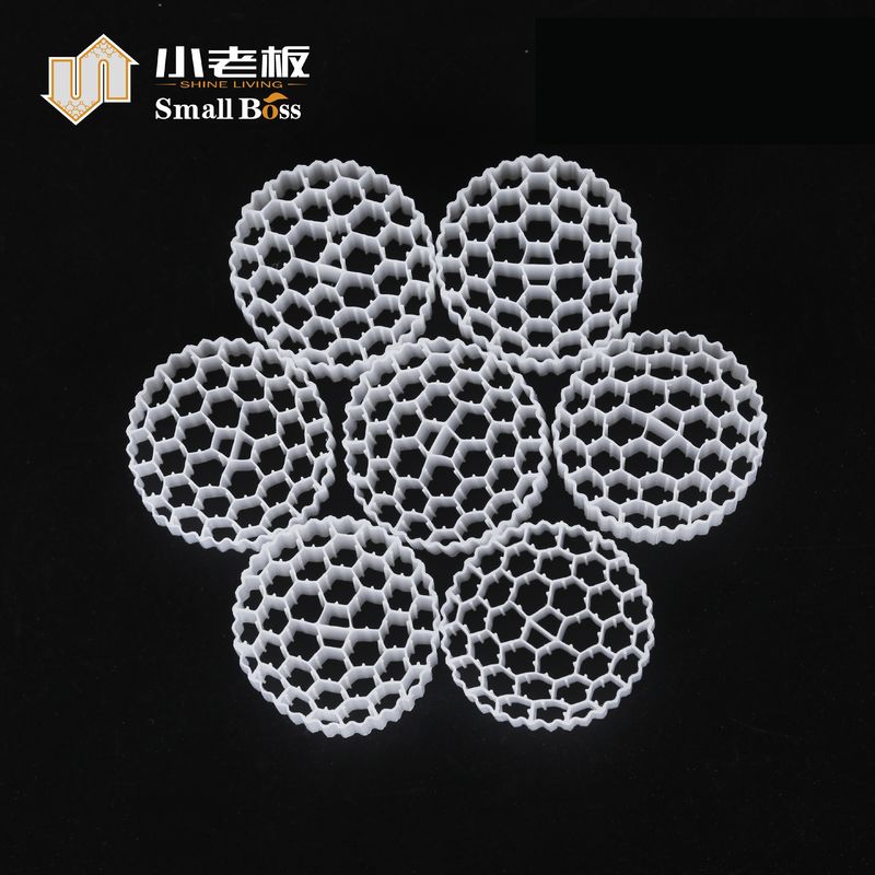 พลาสติก PE38 วัสดุ พลาสติก Biofilter สื่อ MBBR Biocarrier สําหรับการบําบัดน้ําเสีย