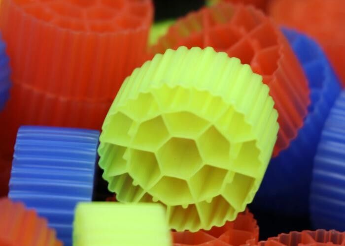 สื่อกรองพลาสติก MBBR สีดํา