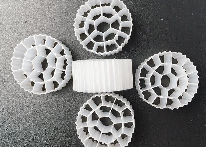 พลาสติก K1 & K3 Bioball Filter Media Hdpe 25*12mm Ras สีขาว สารพัดชีวภาพ