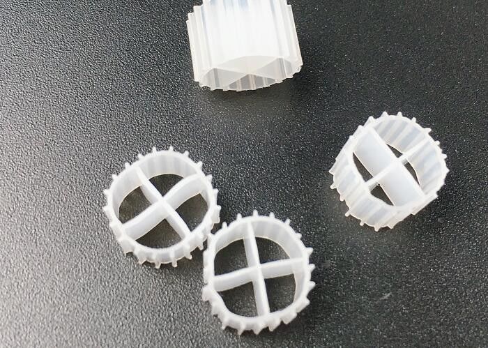 Kaldnes MBBR Biofilter Media Floating Moving Bed Biofilm Reactor อัควาเรียม สีขาว 11 * 7 มม.