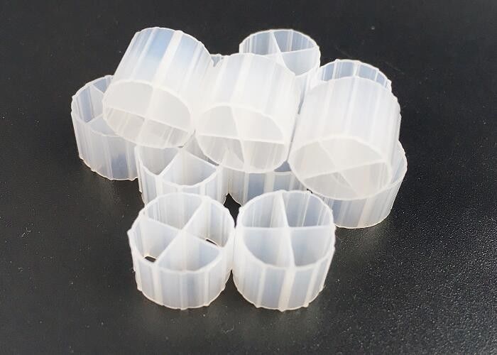 ประสิทธิภาพสูง MBBR Bio Media K1 Micro Media 12mm X 9mm สีขาว