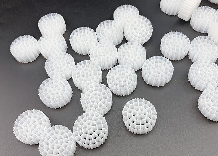 MBBR Bioball การบําบัดน้ําเสีย สื่อกรองพลาสติก 25*10MM