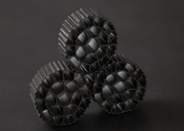 K3 สื่อกรองพลาสติก สื่อชีวภาพที่มีสีขาวและวัสดุ HDPE