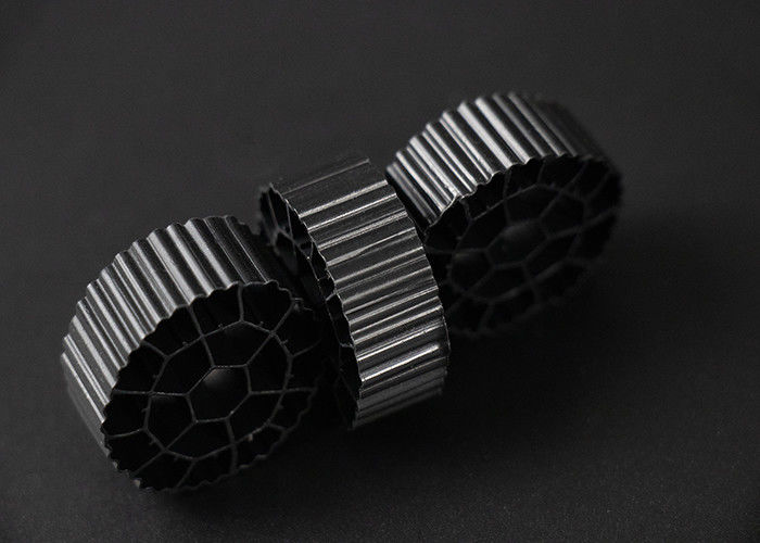 K3 สื่อกรองพลาสติก สื่อชีวภาพที่มีสีขาวและวัสดุ HDPE