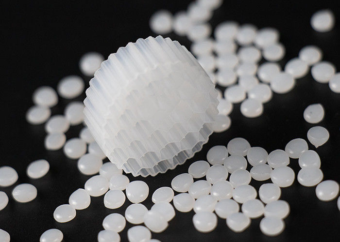 PE38 25*10MM 800m2/M3 Mbbr บิโอฟิลเตอร์สื่อเวอร์จิน PE