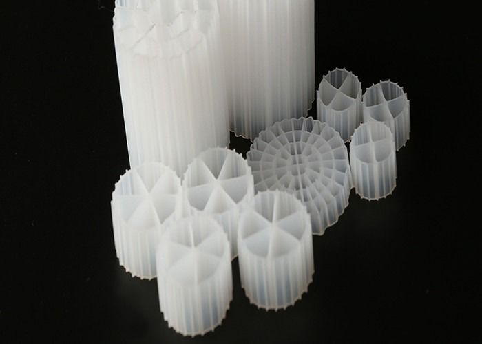 19 หลุม Biocell Filter Media MBBR Kaldnes K1 เครื่องกรองสื่อ สะดวกต่อสิ่งแวดล้อม