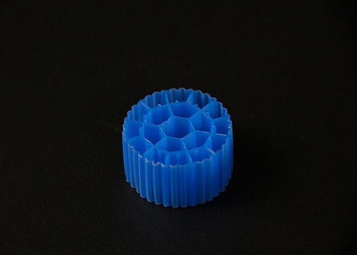 19 ห้อง PE05 วัสดุ HDPE MBBR สื่อกรอง สีฟ้า