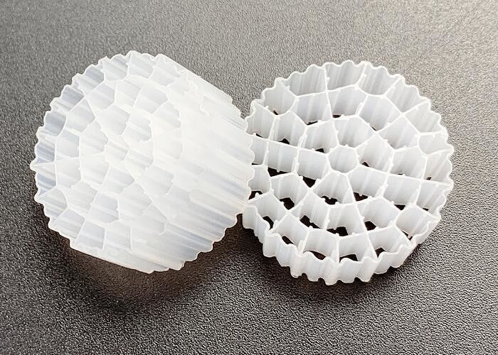 MBBR BIO MEDIA สื่อลอย สื่อกรองเซลล์ชีวภาพ PE37