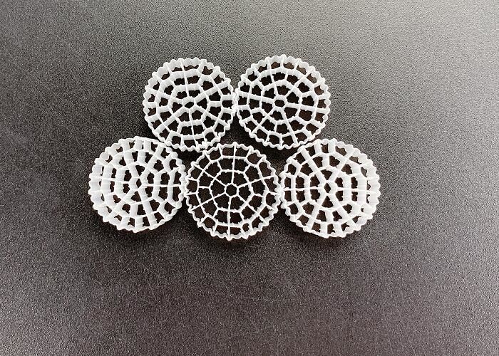 Virgin HDPE IFAS Technology MBBR สื่อกรองลอย สีขาว