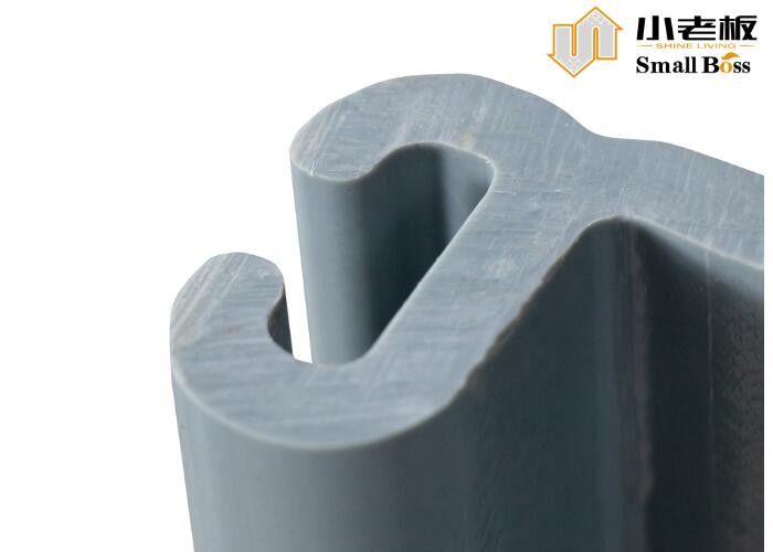 สีเทา Vinyl PVC Sheet Pile การออกแบบแบบ Z ตามความต้องการ